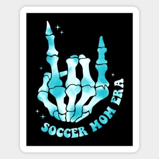 In My Soccer Mom Era Retro Groovy Soccer Mama Sports Parent Magnet